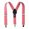 Spring Notion Boys' Elastic Suspenders with Leather Crosspatch Coral Small view 1