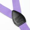 Spring Notion Boys' Elastic Suspenders with Leather Crosspatch Lavender Small view 3