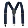 Spring Notion Boys' Elastic Suspenders with Leather Crosspatch Navy Medium view 1