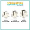 Spring Notion Boys' Elastic Suspenders with Leather Crosspatch White Black Stripes Small view 4