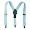 Spring Notion Boys' Elastic Suspenders with Leather Crosspatch Aqua Large view 1