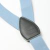 Spring Notion Boys' Elastic Suspenders with Leather Crosspatch Light Blue Medium view 3