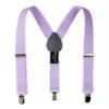 Spring Notion Boys' Elastic Suspenders with Leather Crosspatch Lilac Large view 1