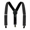 Spring Notion Boys' Elastic Suspenders with Leather Crosspatch Black White Dots Medium view 1