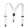 Spring Notion Boys' Elastic Suspenders with Leather Crosspatch White Medium view 1