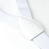 Spring Notion Boys' Elastic Suspenders with Leather Crosspatch White Medium view 3