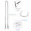 Jmkcoz Stainless Steel Eyeglass Holder Chain 80cm Eyeglass Necklace Chain Silver view 2