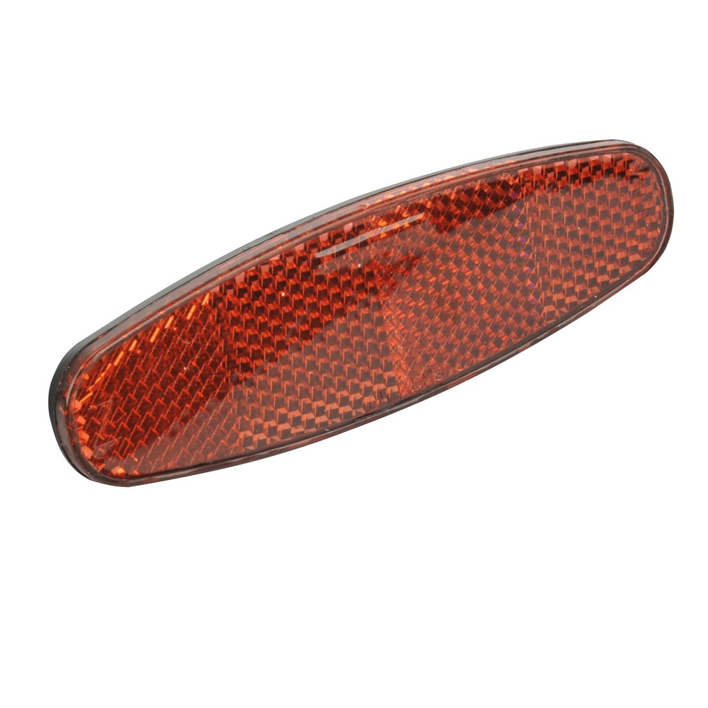 fischer Unisex_Adult Reflektor Heck Gepcktrgerbefestigung Bicycle Rear Reflector for Attaching to Luggage, red, one Size