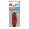 fischer Unisex_Adult Reflektor Heck Gepcktrgerbefestigung Bicycle Rear Reflector for Attaching to Luggage, red, one Size view 2