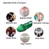 Ballet Shoes for Girls Toddler Cheer Shoes Green Costume Slippers 12 M US Little Kid view 4