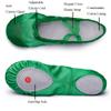Ballet Shoes for Girls Toddler Cheer Shoes Green Costume Slippers 2 M US Little Kid view 3