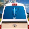 SignMission EMT Rear Window Graphic Truck View Thru Vinyl Decal Back view 1