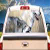 SignMission Wolfpack Rear Window Graphic Truck View Thru Vinyl Decal Back view 1