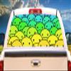 SignMission Happy Faces Rear Window Graphic Truck View Thru Vinyl Decal Back view 1