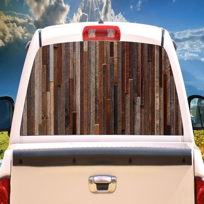 SignMission Woody Rear Window Graphic Truck View Thru Vinyl Decal Back