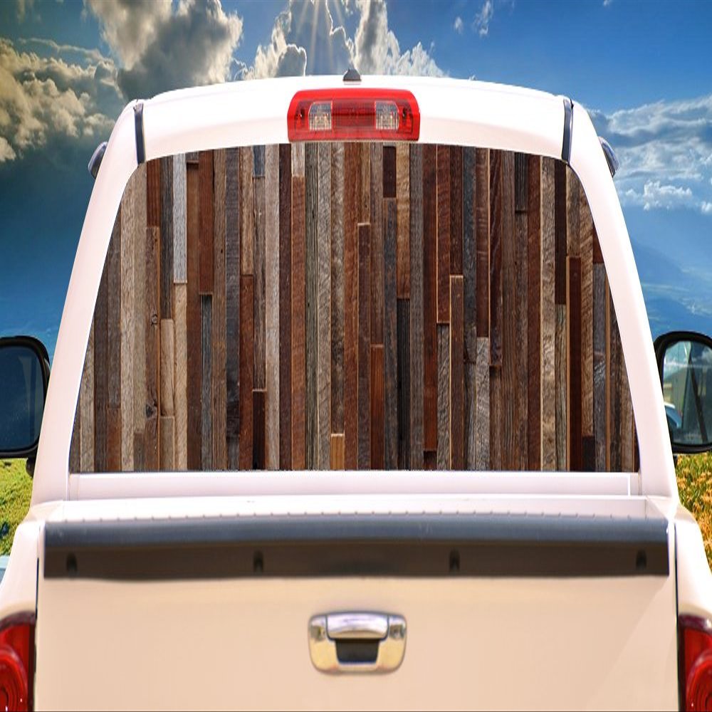 SignMission Woody Rear Window Graphic Truck View Thru Vinyl Decal Back