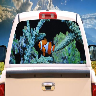 SignMission Clowning Rear Window Graphic Truck View Thru Vinyl Decal Back