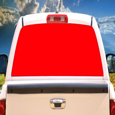 SignMission RED Rear Window Graphic Truck View Thru Vinyl Decal Back