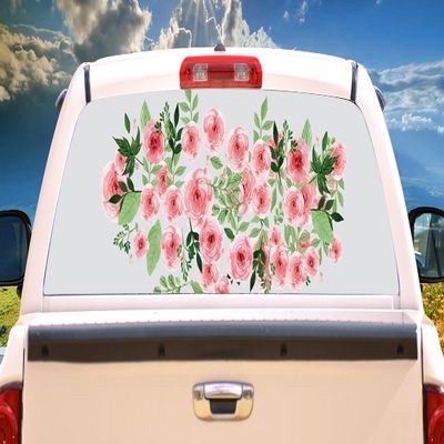 SignMission Bouquet Rear Window Graphic Truck View Thru Vinyl Decal Back