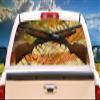 SignMission Constitution Rear Window Graphic Truck View Thru Vinyl Decal Back view 1