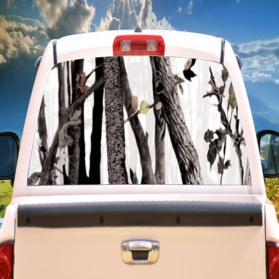 SignMission Artic CAMO Rear Window Graphic Truck View Thru Vinyl Decal Back
