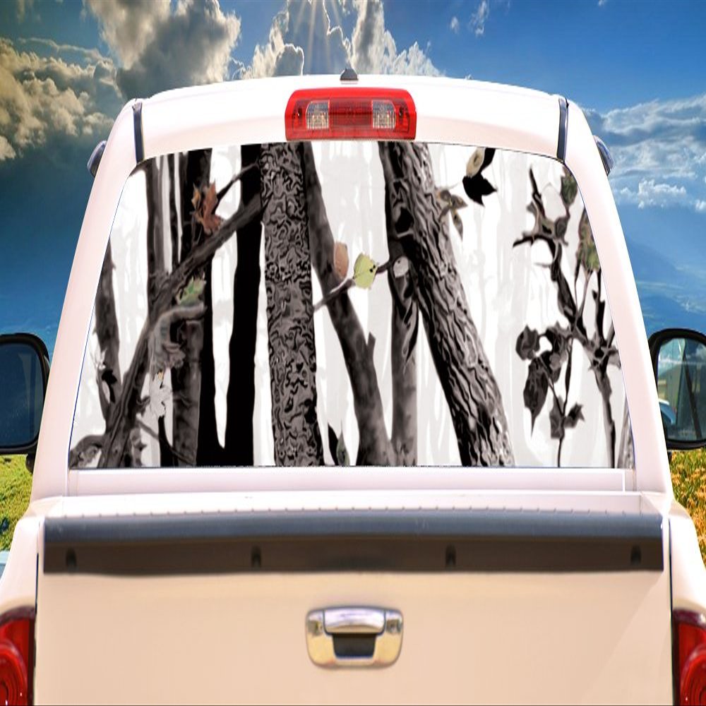 SignMission Artic CAMO Rear Window Graphic Truck View Thru Vinyl Decal Back
