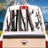 SignMission Artic CAMO Rear Window Graphic Truck View Thru Vinyl Decal Back view 1