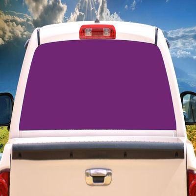 SignMission Purple Rear Window Graphic Truck View Thru Vinyl Decal Back