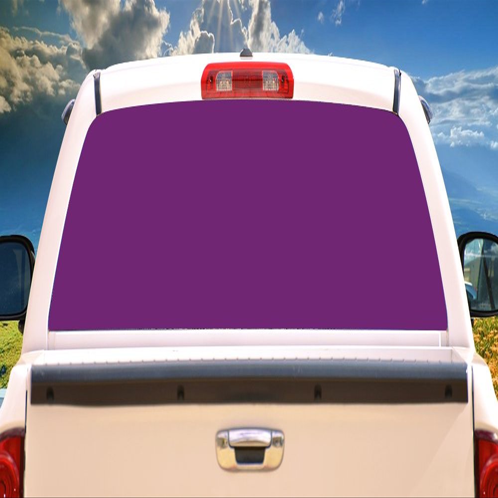 SignMission Purple Rear Window Graphic Truck View Thru Vinyl Decal Back