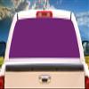 SignMission Purple Rear Window Graphic Truck View Thru Vinyl Decal Back view 1