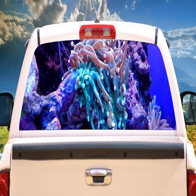 SignMission Cool Coral Rear Window Graphic Truck View Thru Vinyl Decal Back