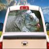 SignMission Iguana Rear Window Graphic Truck View Thru Vinyl Decal Back view 1