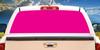 SignMission HOT Pink Rear Window Graphic Truck View Thru Vinyl Decal Back view 1
