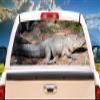 SignMission Gator Land Rear Window Graphic Truck View Thru Vinyl Decal Back view 1