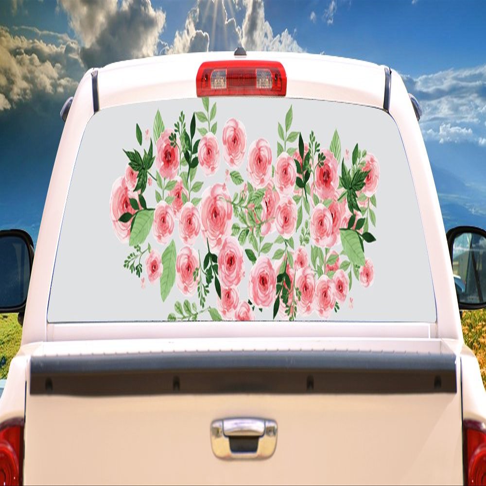 SignMission Bouquet Rear Window Graphic Truck View Thru Vinyl Decal Back