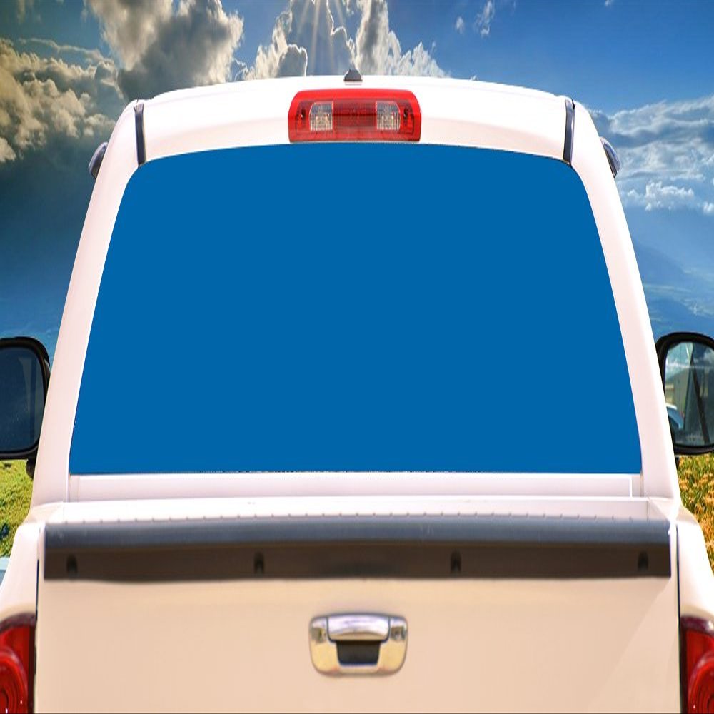 SignMission Blue Rear Window Graphic Truck View Thru Vinyl Decal Back