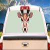 SignMission Aztec Deer Rear Window Graphic Truck View Thru Vinyl Decal Back view 1