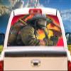 SignMission Firefighter 1 Rear Window Graphic Fireman Truck View Thru Vinyl view 1