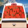 SignMission Nice Rack Rear Window Graphic Truck View Thru Vinyl Decal Back view 1