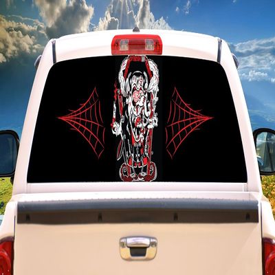 SignMission CRACKULA Rear Window Graphic Truck View Thru Vinyl Decal Back