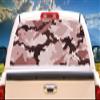SignMission Brown CAMO Rear Window Graphic Truck View Thru Vinyl Decal Back view 1