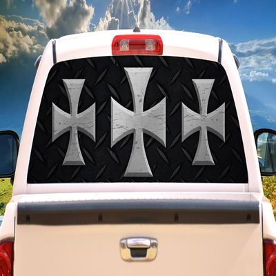 SignMission Maltese Rear Window Graphic Truck View Thru Vinyl Decal Back