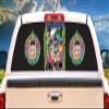 SignMission Brainwashed Rear Window Graphic Truck View Thru Vinyl Decal Back view 1
