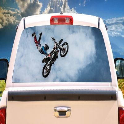 SignMission Super Man Rear Window Graphic Truck View Thru Vinyl Decal Back