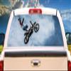 SignMission Super Man Rear Window Graphic Truck View Thru Vinyl Decal Back view 1
