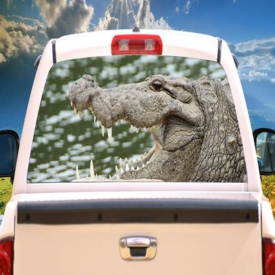 SignMission Croc Rear Window Graphic Truck View Thru Vinyl Decal Back