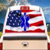 SignMission EMT FlagRear Window Graphic Back Truck Decal SUV View Thru Vinyl view 1