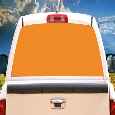 SignMission Orange Rear Window Graphic Truck View Thru Vinyl Decal Back