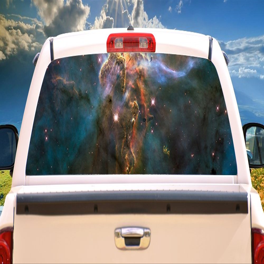 SignMission Eagle Nebula Rear Window Graphic Truck View Thru Vinyl Decal Back