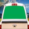 SignMission Green Rear Window Graphic Truck View Thru Vinyl Decal Back view 1